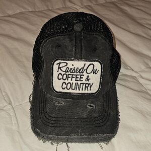 "Raised On COFFEE & COUNTRY" Womens Cap!! Worn 1x!